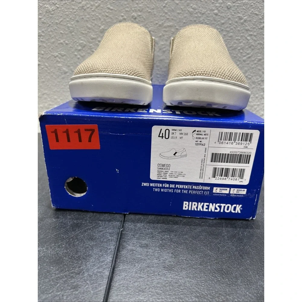 Birkenstock Oswego Textile Suede Sandcastle EU 40 US L9 M7 Unisex